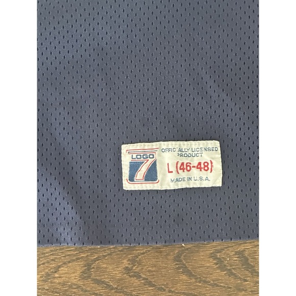 Vintage Emmitt Smith Dallas Cowboys Jersey Logo 7 Blue Short Sleeve Men Large - Picture 3 of 6